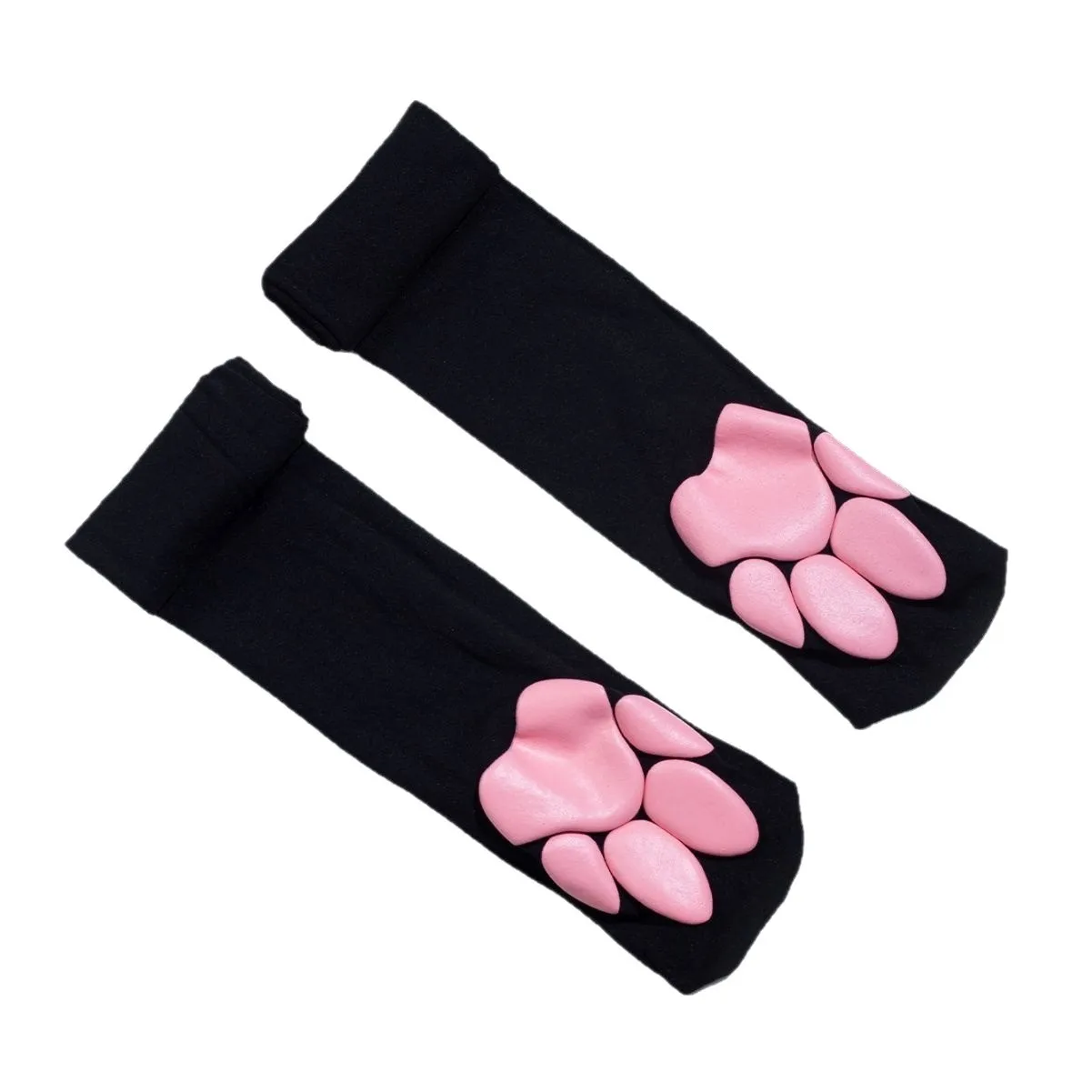 Paw Sock Lolita Stockings Cute 3D Cat Paw Pad Knee-Highs Women Y2K Cosplay Cat Paw Pad Leggings Socks Halloween Over Knee Sock - view 2