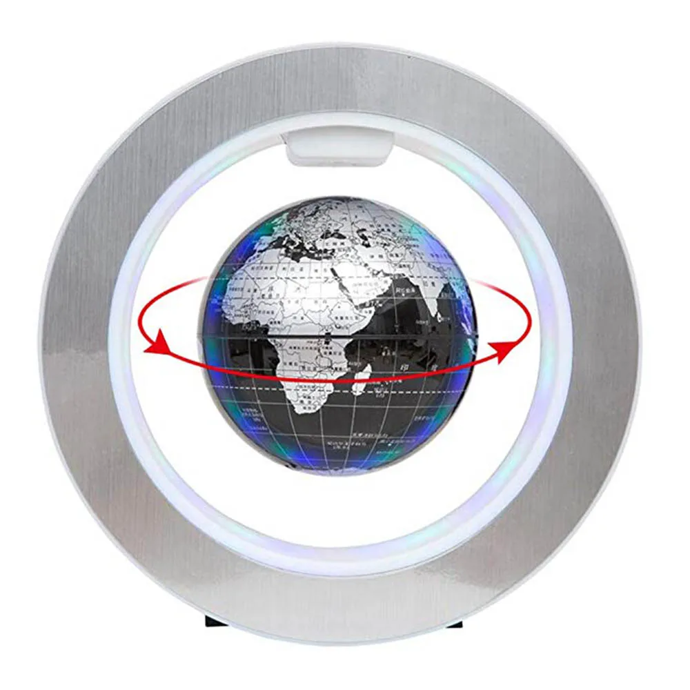 Levitating Lamp Magnetic Levitation Globe Led Rotating Globe Lights Bedside Lights Home Novelty Floating Lamp Learning Ornament