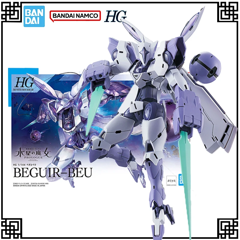 

In Stock Genuine Bandai Original Gundam Model Kit HG 1：144 BEGUIR-BEU Action Figures Toys For Children's Christmas Gifts