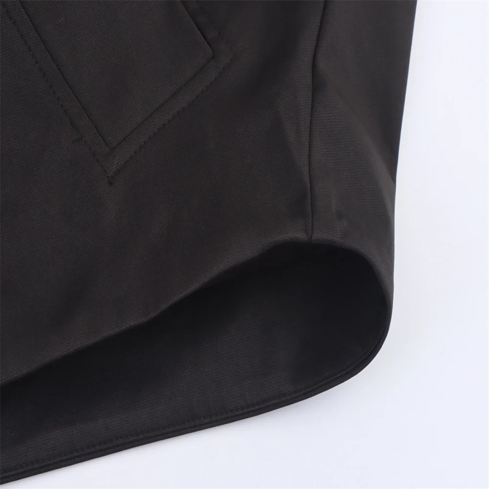 Autumn New European and American Style Hooded Long Sleeved Lapel Jacket Single Breasted Trench Coat Short Jacket 20 S31d1f9628d3c4fec9176a02ab32432a6a
