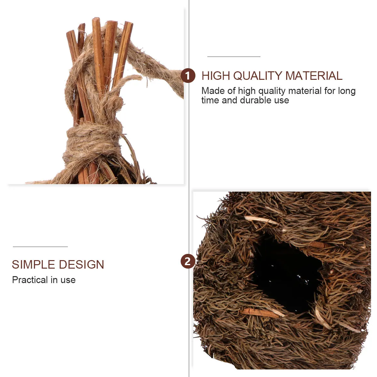 

Creative Handmade Bird Nest Dark Green Gourd Shaped Bird House Garden Decoration Balcony Hanging Shelter Garden Decoration