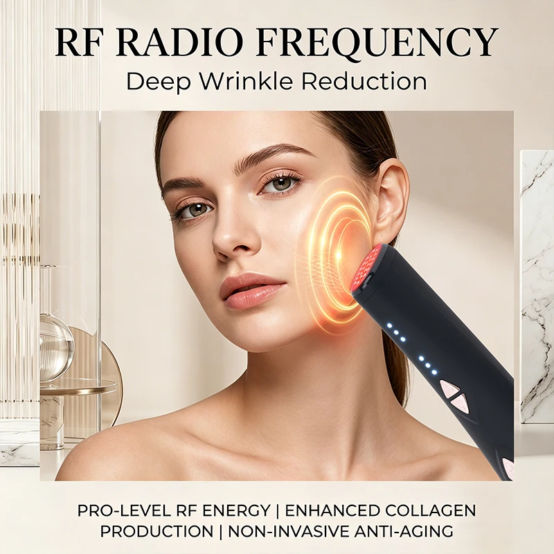 Lesen beauty Multifunction Skin care Device Pro Hot Compress Skin Care LED Light Therapy EMS Face Lifting Beauty Massager beauty view 4