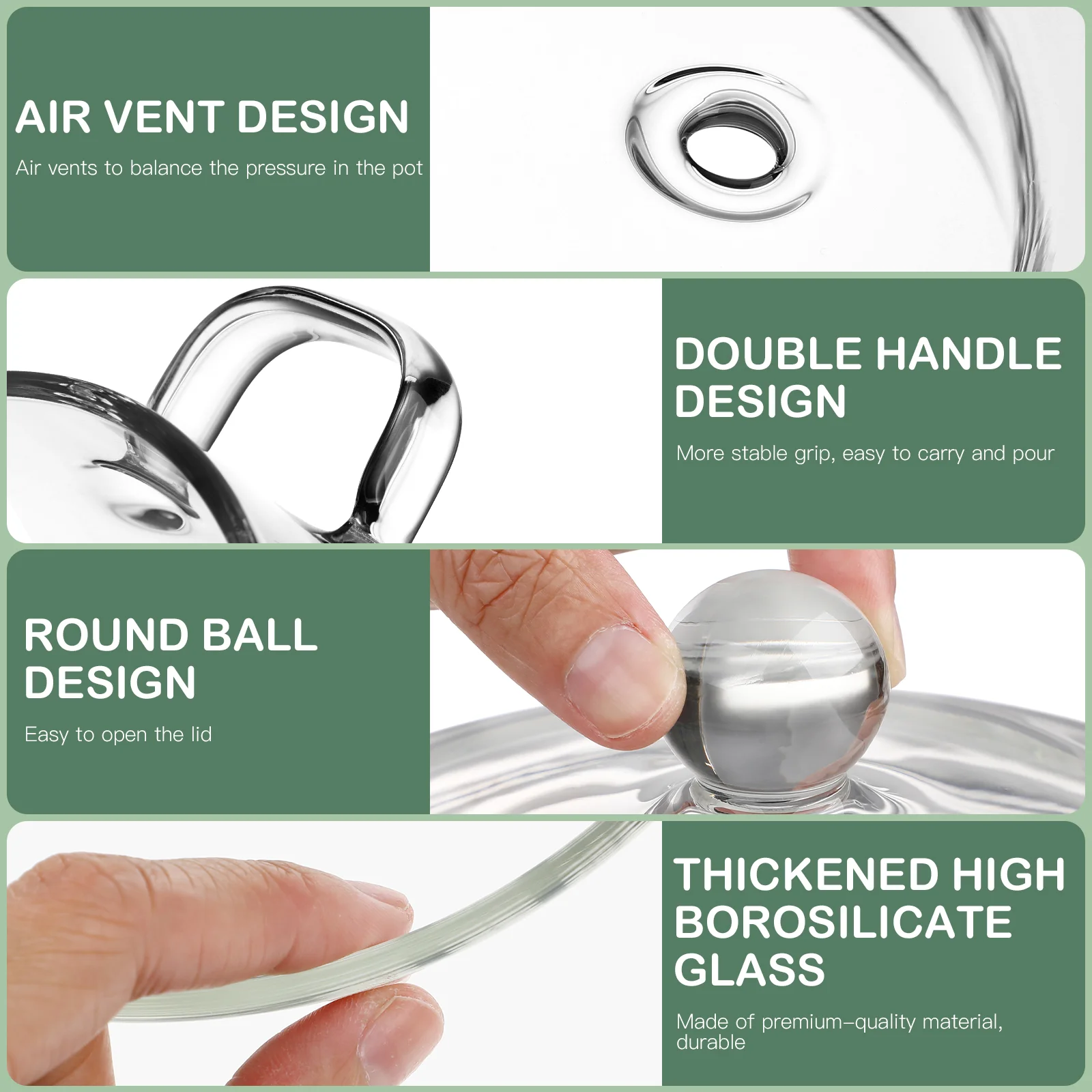 اضافية كبيرة 1900 مللي عالية البورسليكات وعاء طبخ زجاجي شفاف إناء للحساء وعاء الأسهم وعاء الطبخ للمنزل موقد أغذية الأطفال