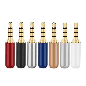 Audio jack 3,5 mm 4pólový konektor pro sluchátka 3,5 mm zástrčka pro sluchátka Konektory pro mikrofon Pájení Reproduktorový drát Vícebarevný 10 nejlepší prodej 3,5mm jack 4pólový - №9