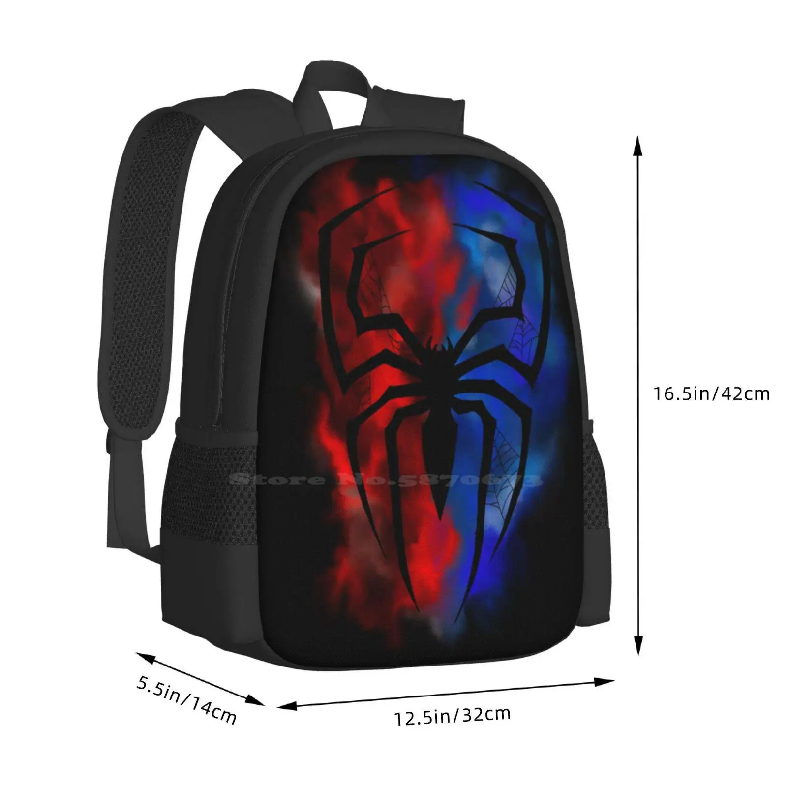 Smokey Spidey-mochila de diseño con estampado 3D, bolsa de estudiante, héroe, superpelícula, cómic, vengador