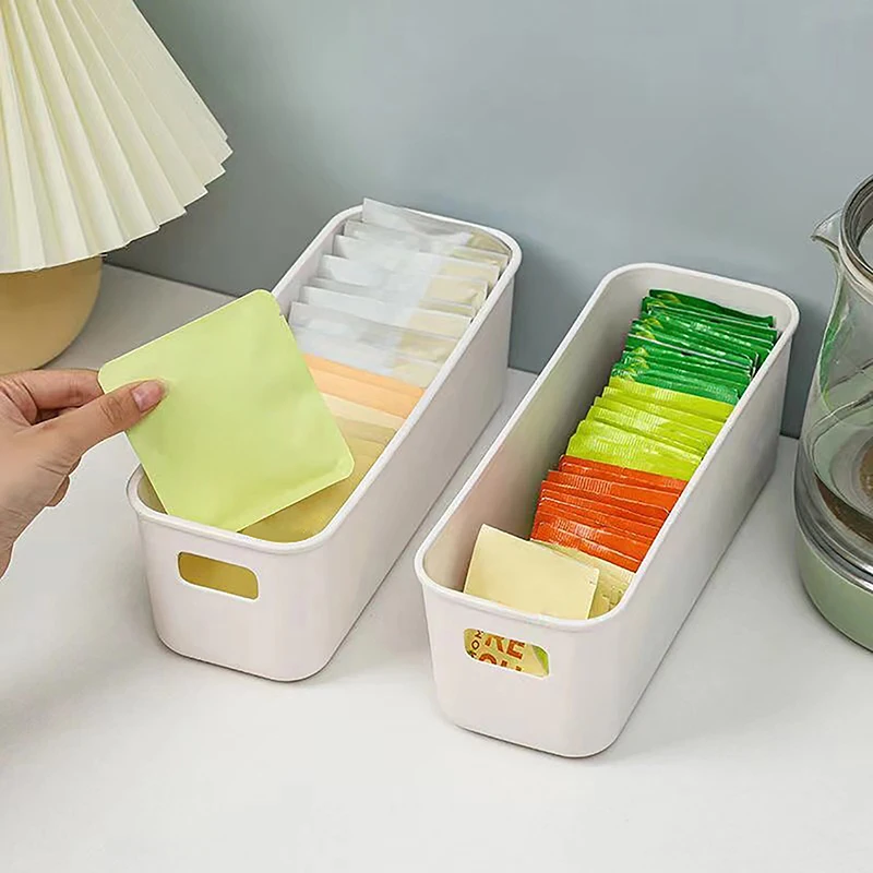 Stackable Disposable Tea Bags Coffee Storage 8 Grid Freezer Box Dustproof Belt Cover Desktop Organizer Jewelry Storages