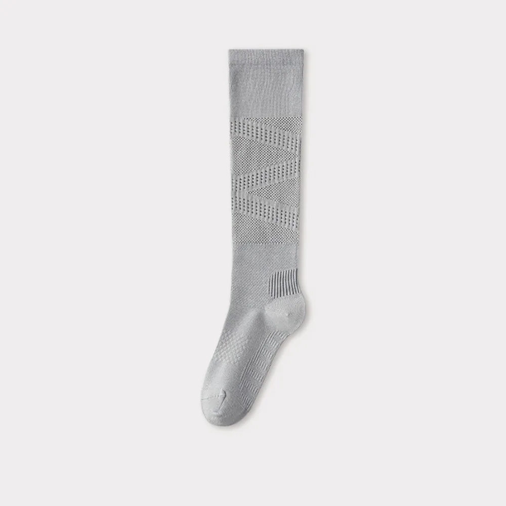 Multicolor Sports Stocking Ultra-thin Mesh Breathable Mesh Long Socks Sweat Absorbing Cottoon Fitness Calf Socks Summer Season