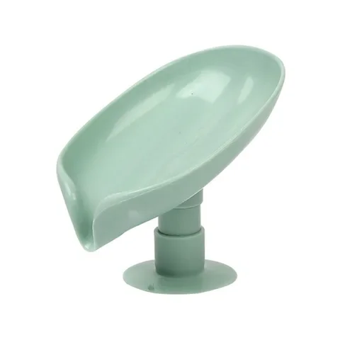 

Soap Holder Leaf Shaped Soap Shelf Shower Soap Box Vertical Suction Cup Laundry Soap Dish Storage Tray Bathroom Supplies