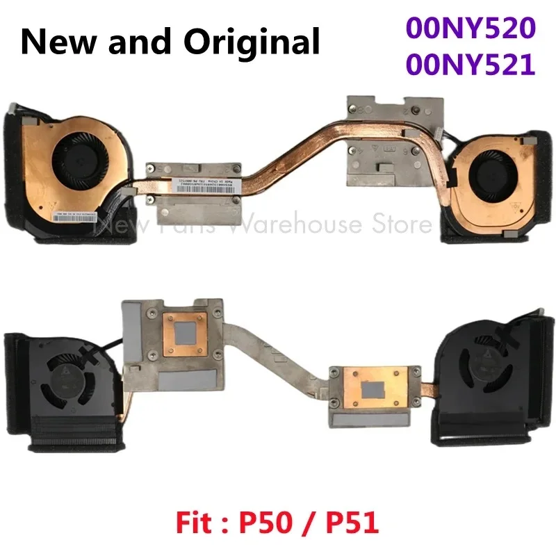 L New Original SWG Discrete Graphics CPU Cooler Cooling Fan Heatsink for Lenovo ThinkPad P50 P51 Laptop 00NY520 00NY521 00UR800