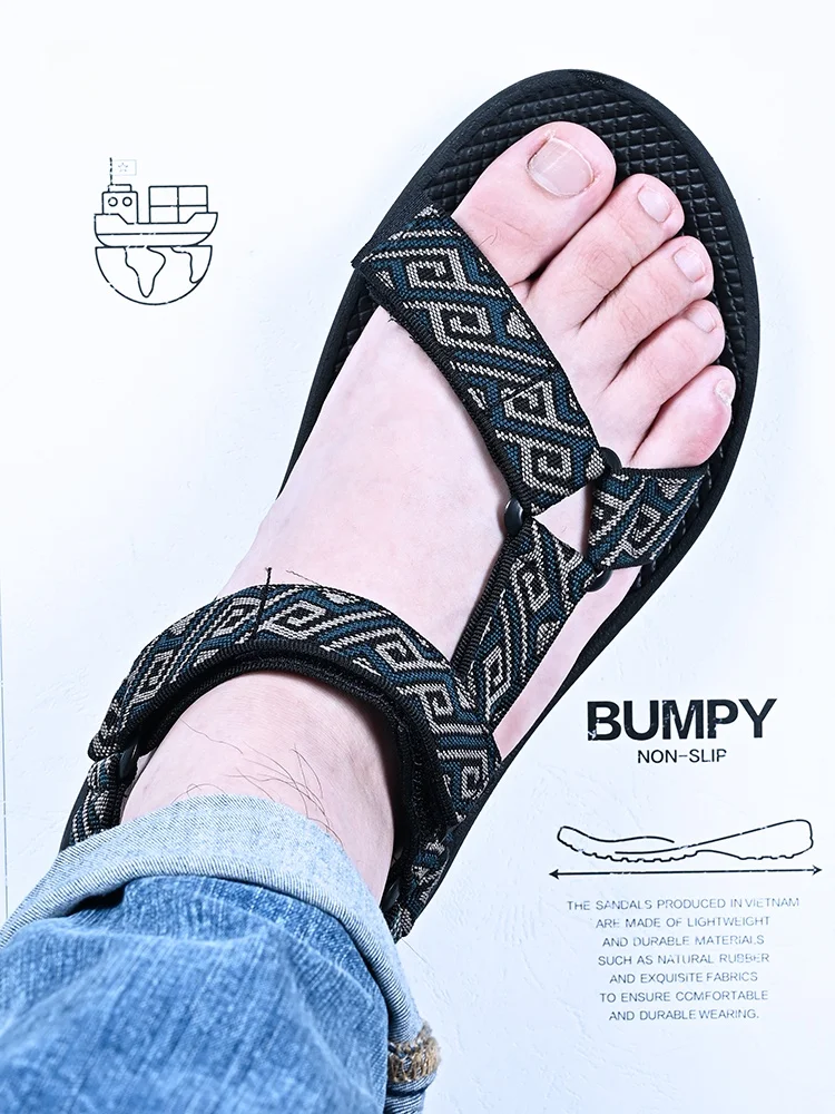 

Мужские сандалии Roman Sle, дышащие повседневные пляжные туфли, мягкие удобные летние сандалии без каблука, без застежек, IAXYUE