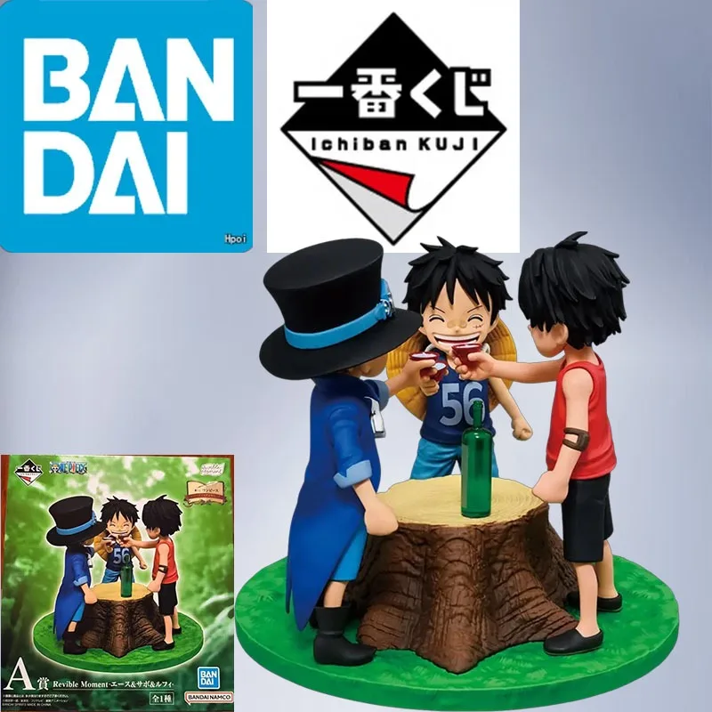 Modelo Original de Gundam de Bandai, Personaje Ichiban Kuji, One Piece, Dramatic Memoirs, Premio A, Recuerdos del Pasado, Ace, Sabo y Luffy