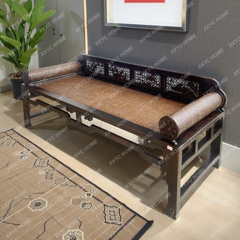 Arhat  living room sleeping  sofa beauty  Ming and Qing antique simple bed