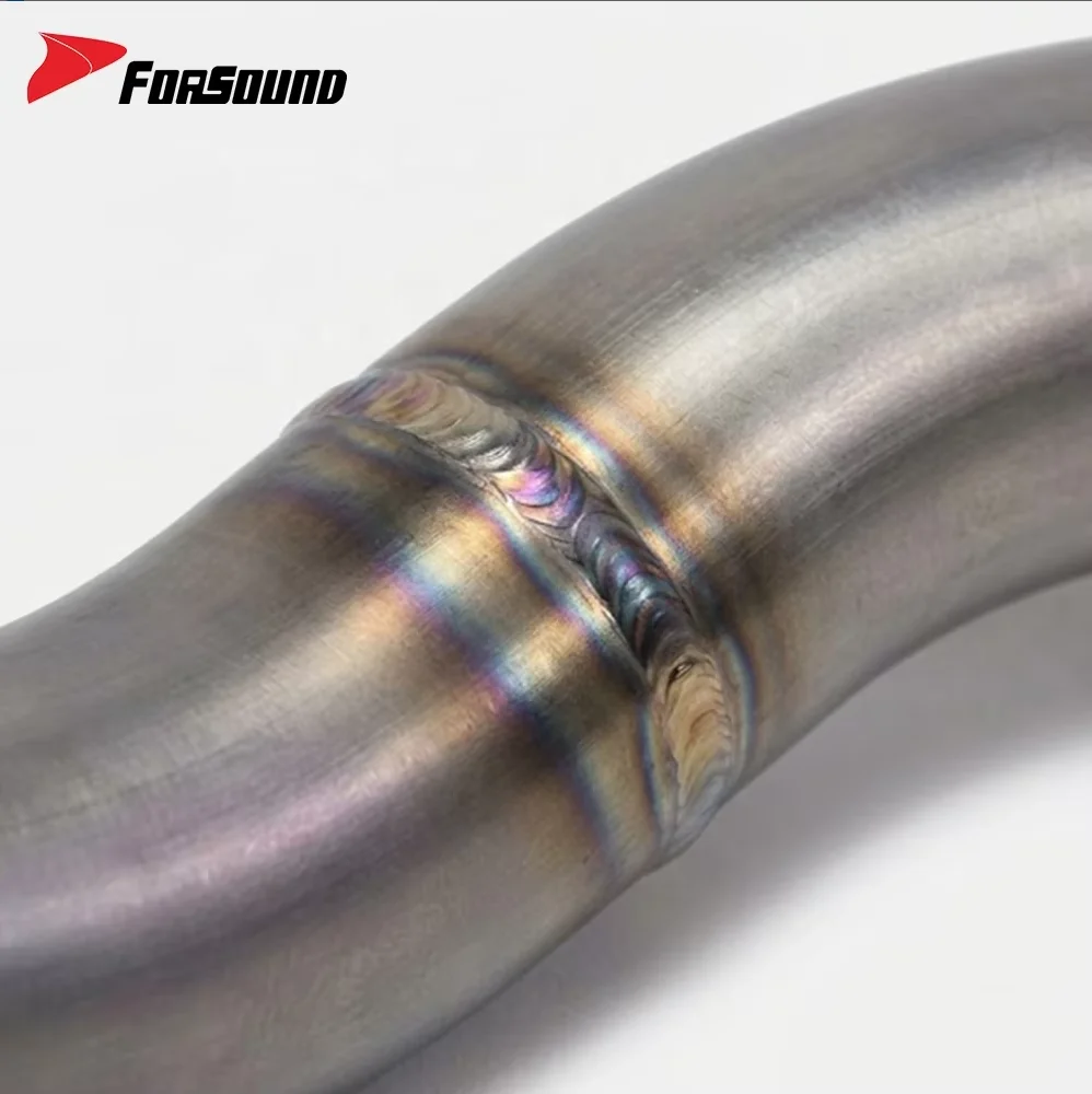 Forsound Factory Wholesale Price BMW R1300GS 2026 Titanium Exhaust Valved Muffler with Mid Pipe Resonator
