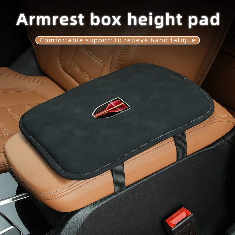 Car Armrest Box Pad Center Console Cover Accessories For Hongqi HS5 H5 H9 E-QH5 HS7 E-HS9 H7 E-HS3