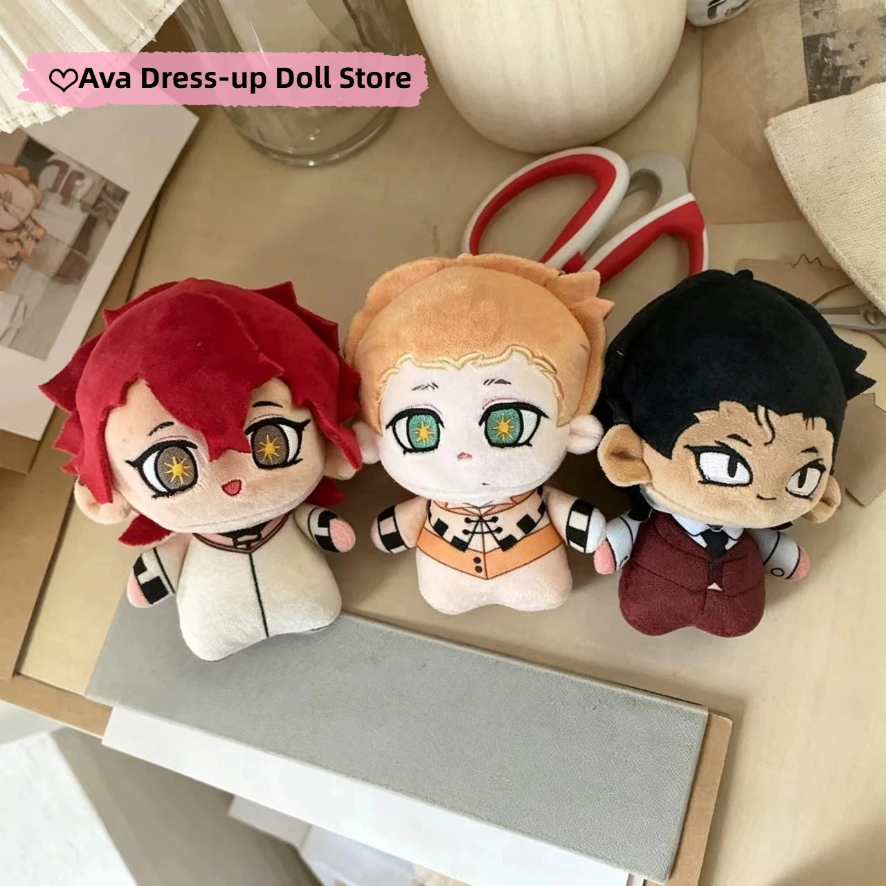 

In Stock 10cm Anime to Eat a God Unum Nulla Cute Plush Stuffed Starfish Printed Body Cotton Doll Figure Keychain Toys for Kids