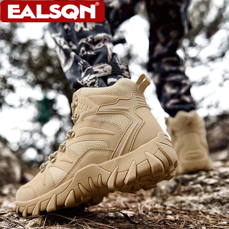 新しい戦術トレーニングブーツ男性用アウトドアハイキングノンス - Outdoor Hunting News のレビューと価格