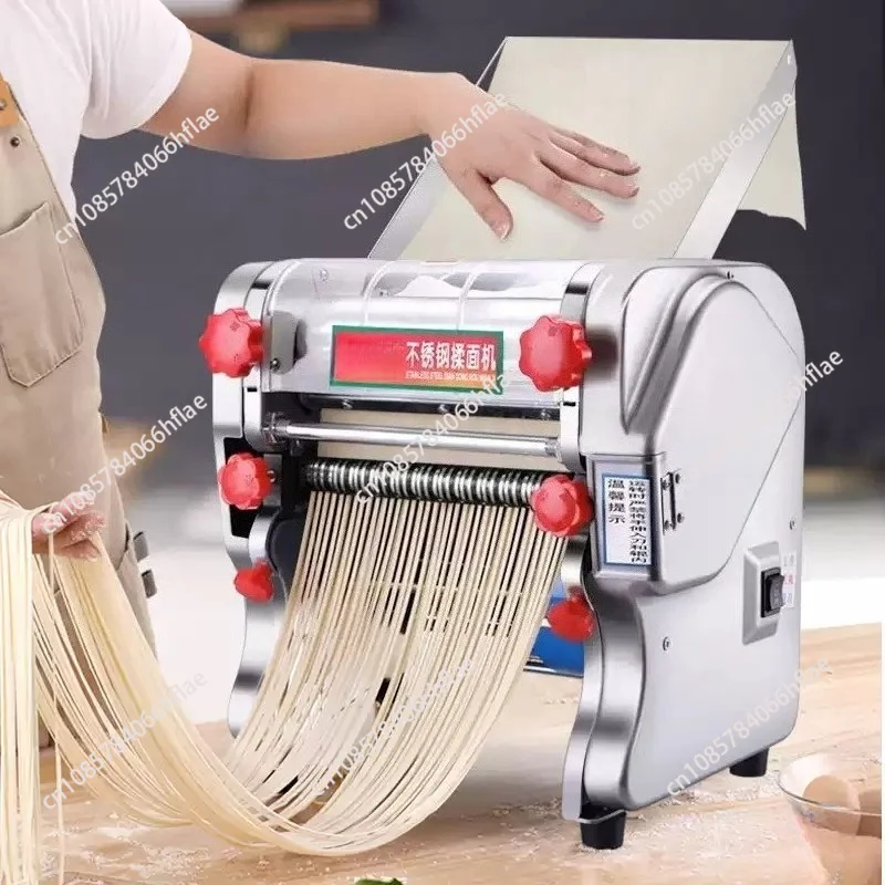 Stainless‑Steel Automatic Noodles Making Machine, Electric Dough Presser for Dumpling Skin Home & Commercial Use