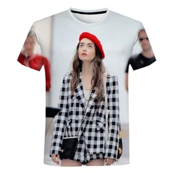 Emily in Paris 3D Print T-shirt Summer New Men Women Children Casual Fashion Streetwear Boy Girl Kids Cool Tops Tee