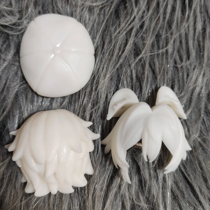 Fruit Hard Candy Research Institute Bjd Doll Joint Mobile Doll Accessories White Membrane Head White Film Hair Patches Collocat