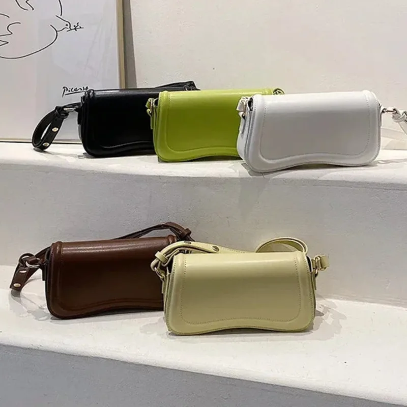 Women's Shoulder Bag Underarm Portable Fashion Luxury High Quality Color Beautiful Crossbody Bags For Girls