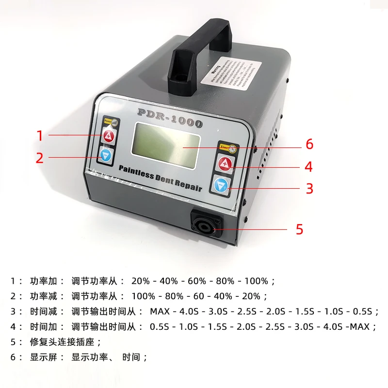 PDR-1000 Quick Fix Auto Body Reparatie Elektromagnetisch Instrument Elektrische Verwarming Auto Deuk Reparatie Tool Auto Gereedschapskit Auto