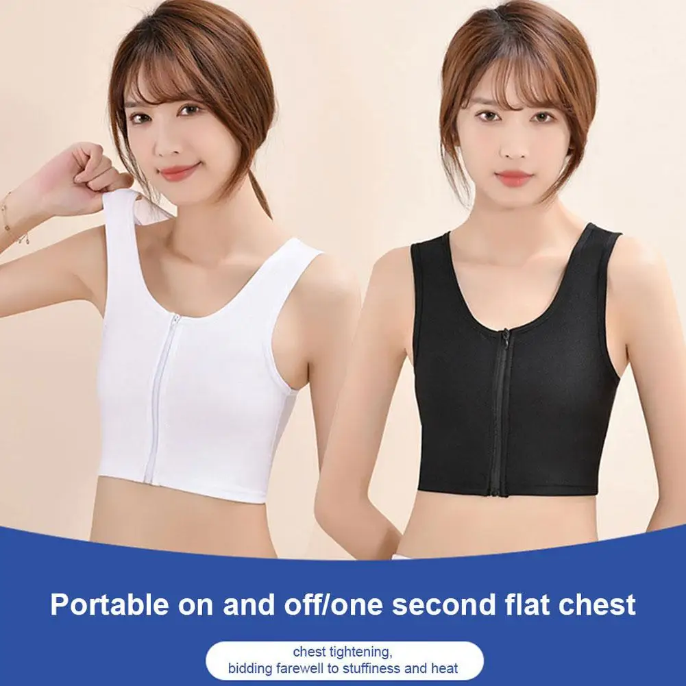 Tomboy Tank Tops Chest Shaper Breast Binder Trans Vest Shirt Underwear Strengthen Bandage Reinforced Short Corset S-3XL