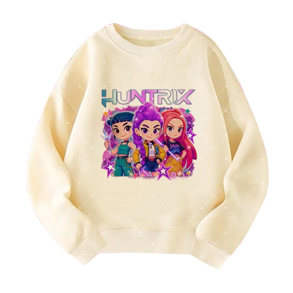 2026 س الرقبة هوديي مانغا الاطفال Kpop شيطان الصيادين الأطفال البلوز لطيف النمر Harajuku هودي للبنين هوديي الفتيات هوديي #6