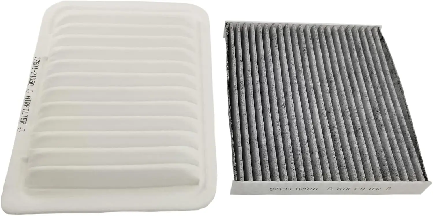 

Engine Air Filter & Carbon Cabin Air Filter fit for Corolla(2009-2019) Matrix(2009-2014) Yaris(2007-2018) Scion xD(2008-2014) Vi