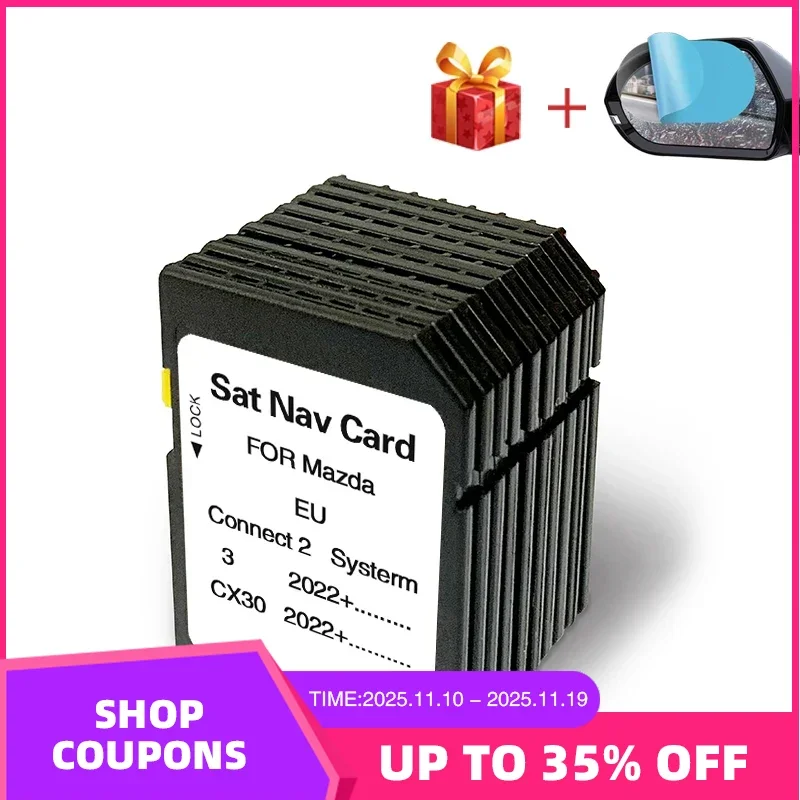

2024 Latest Update Maps Europe Russia Ukraine Turkey Version GPS SD Navigation Card for Mazda 3 CX30 2022+ Vehicle Accessories