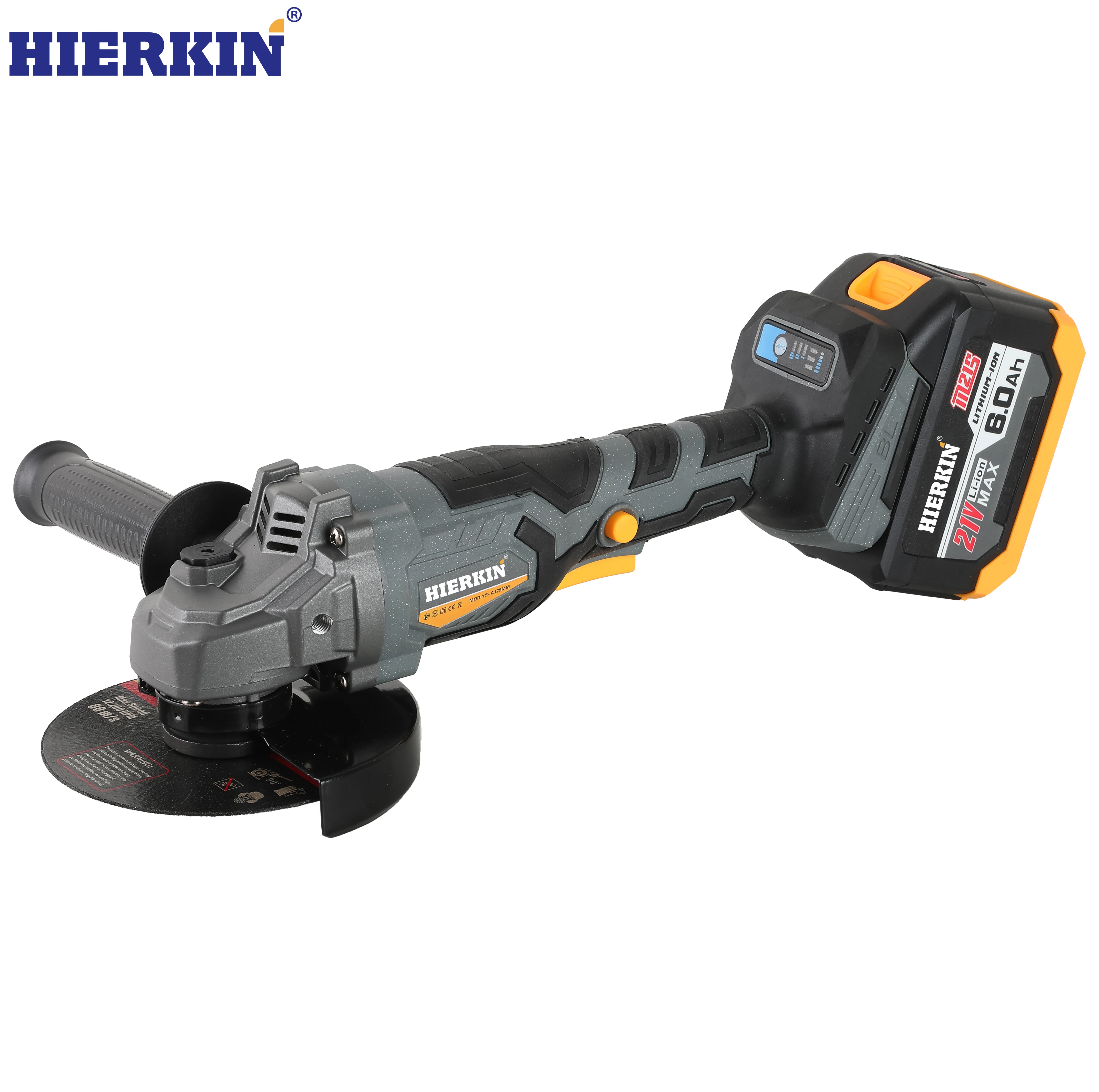 Brushless Cordless Angle Grinder M14 Grinding Machine Cutting Electric Grinder 21V for Battery Power Tool DIY Trigger view 2