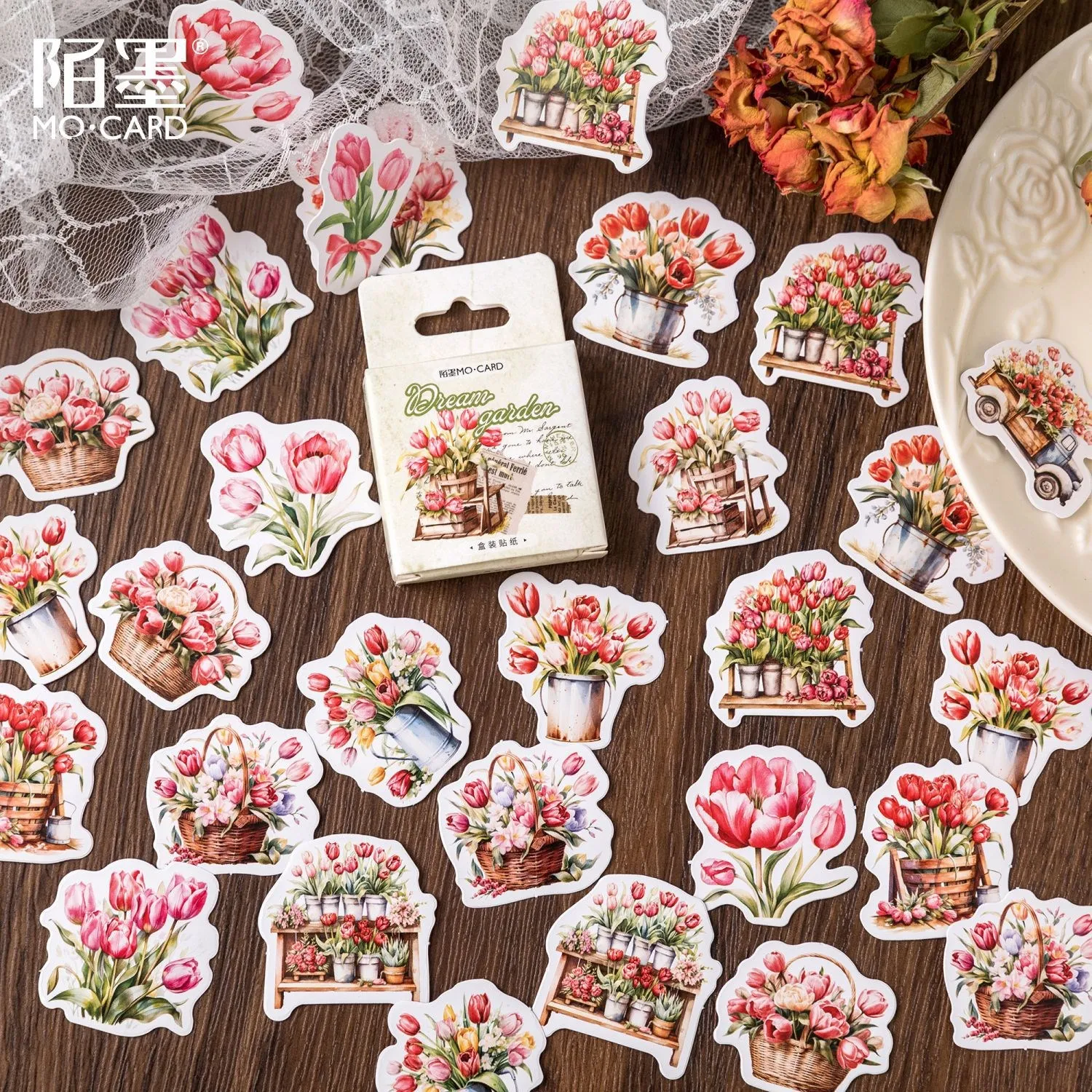 45 Pcs Dream garden flowers Mini Paper Sticker Decoration Diy Ablum Diary Scrapbooking Label Sticker Stationery School Supply