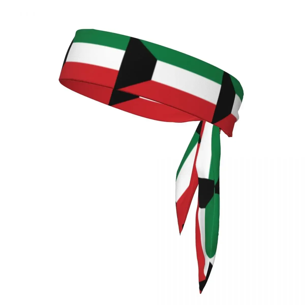 

Tie Headbands Kuwait Flag Sports Head Band Athletic Sweatband Bandana Sweat Wicking