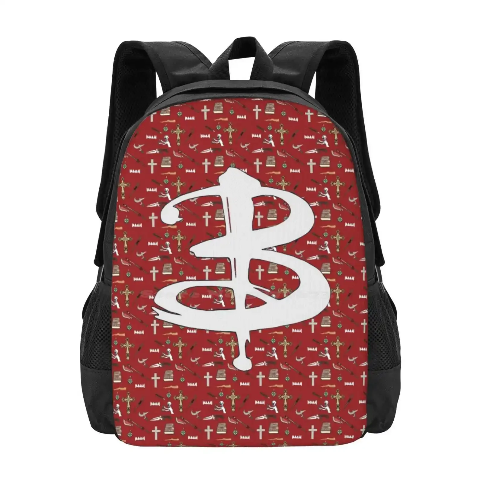 

Buffy Pattern Hot Sale Schoolbag Backpack Fashion Bags Btvs Buffy The Vampire Buffy Summers Monsters Creatures Magic Fantasy