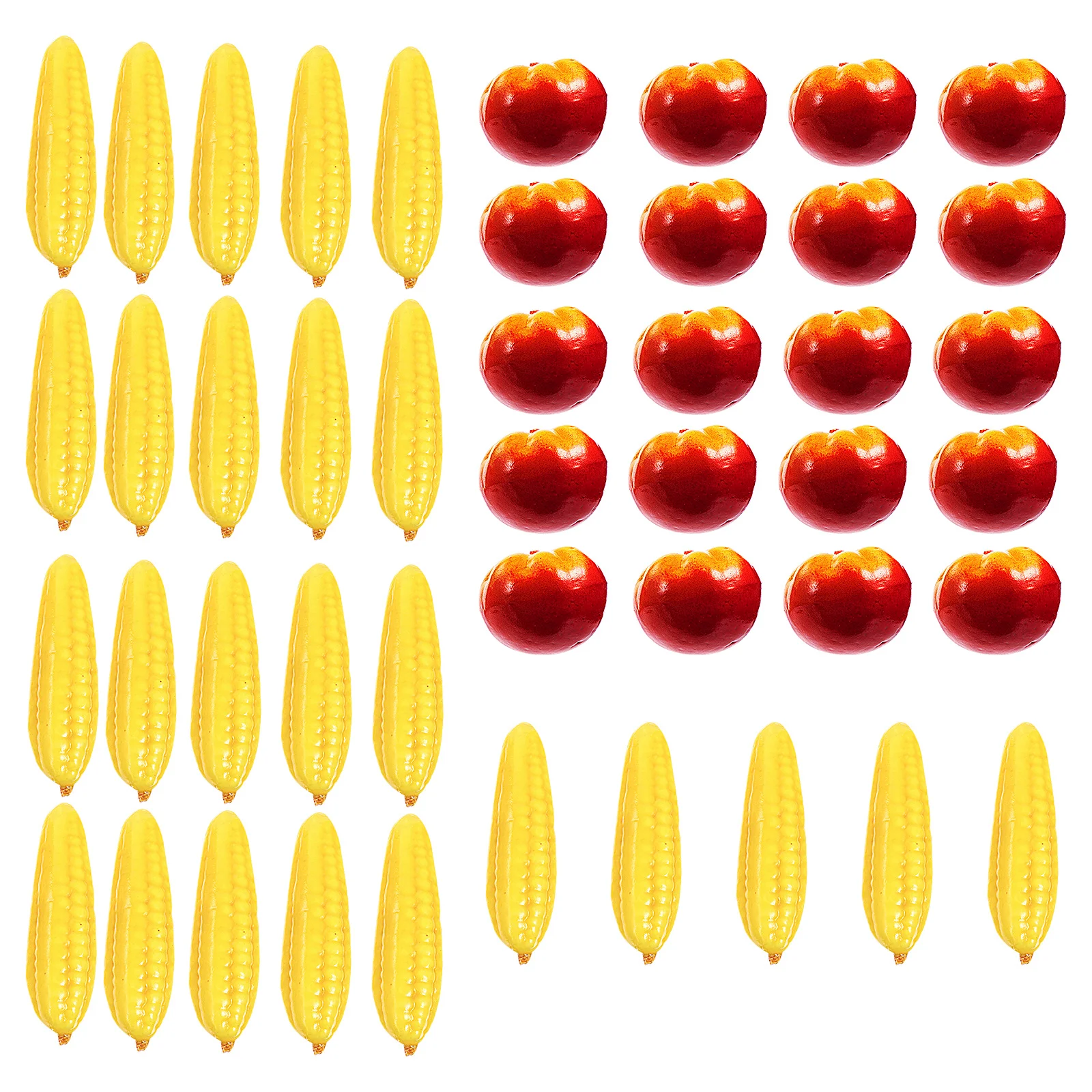 

40Pcs Simulation Vegetable Models Artificial Tomato Corn Realistic Reusable Party Decorations Restaurant Kitchen Decor