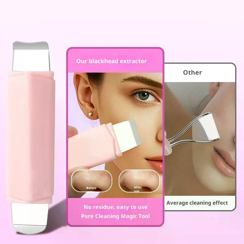 Double Headed Facial Blackhead Removal Tool Face Scraper For Deep Cleansing Face Spatula Nose Whitehead Remover Skin Care Tool