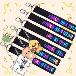 Jungwon Heeseung Jay Jake Niki Sunoo Sunghoon Popular Korean Idol Boy Group Peripheral Acrylic Pendant Lanyard Student Gifts
