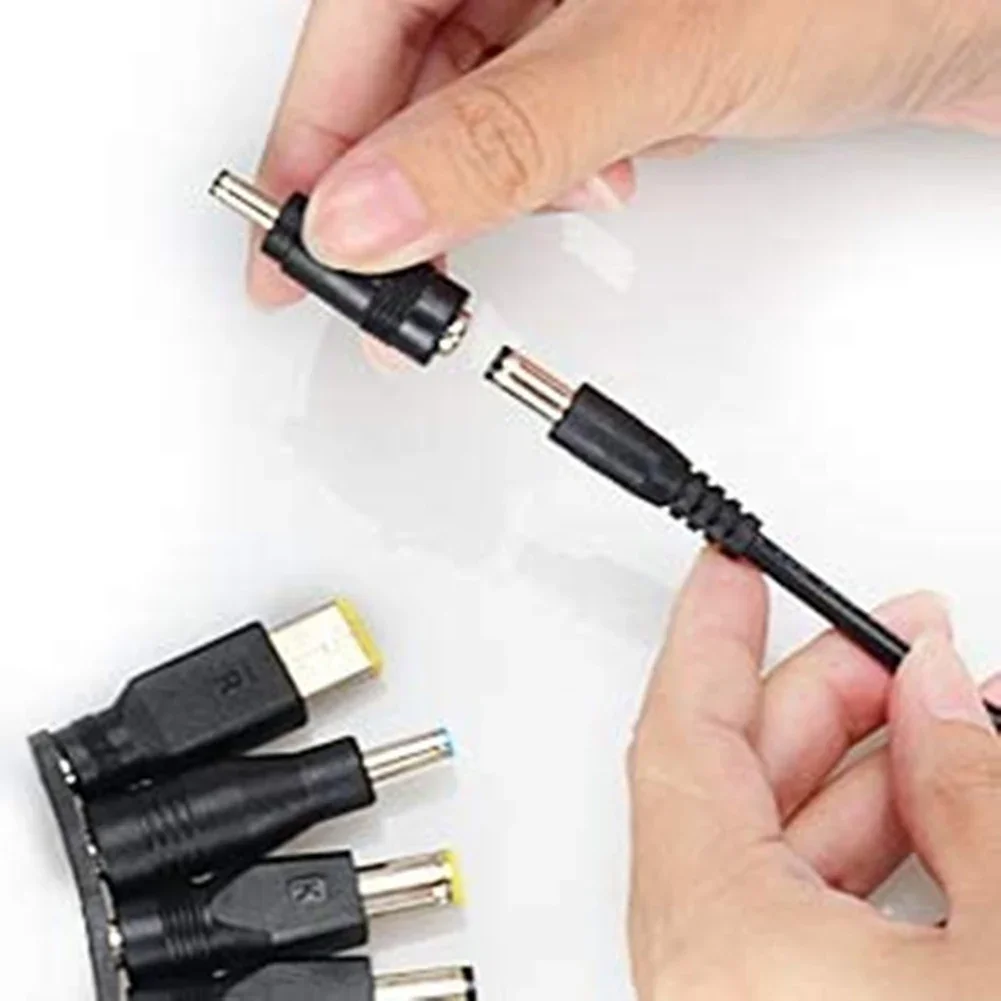 34pcs Universal 5.5mmx2.1mm DC AC Power Adapter Tips Connector Kit for Thinkpad Asus Laptop Power Supply Plug Jack Set 8/10pcs
