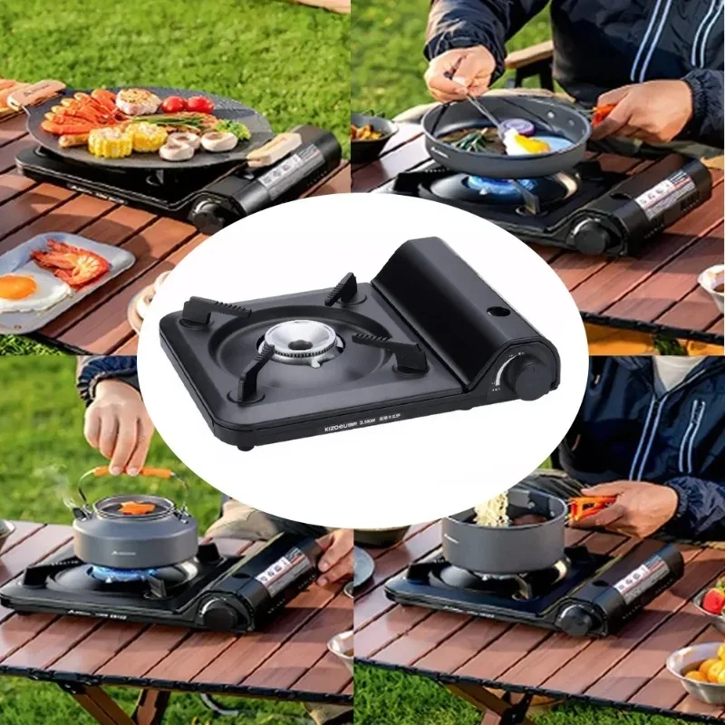

New Portable Outdoor Card Stove for Camping and Picnicking Suitable for Indoor and Outdoor Cooking Hiking and Picnicking