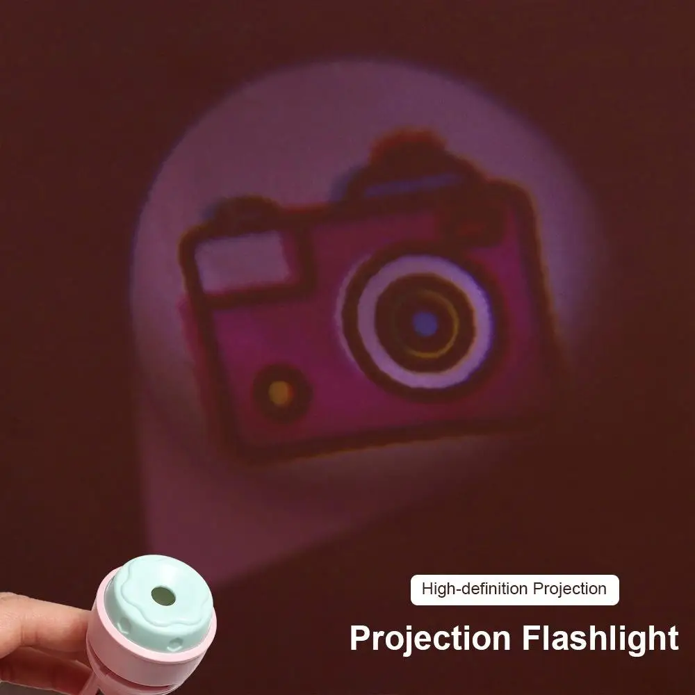 Lamp Baby Projector Torch Cognition Logical Thinking Training Cartoon Projection Flashlight 48 Patterns Early Educational