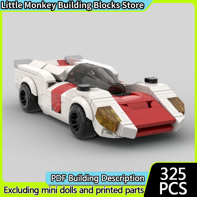 

Speed Racing Car Model MOC Building Bricks High Performance Car Modular Technology Children Holiday Gifts Assemble Toys Suit