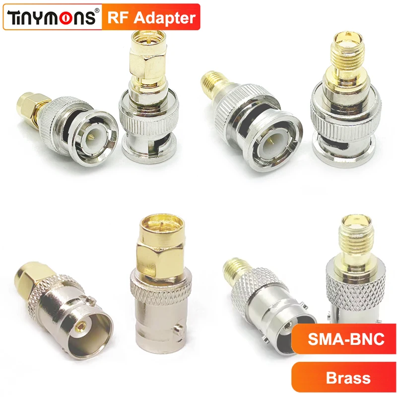 SMA to BNC Coaxial Adapter SMA Male Female to BNC Coax Connector for SDR Handheld Radio Scanner Baofeng Walkie Talkie