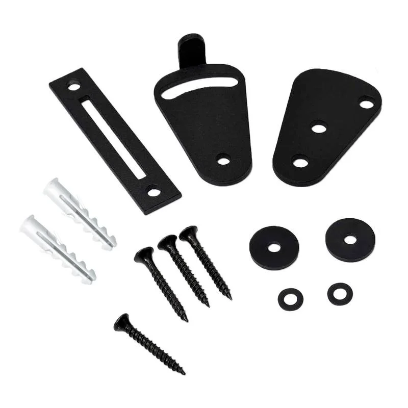 1set New Sliding Barn Door Lock stainless steel Pocket Door Garage and Shed Wood Gates Latch hasp safe door hardware Accessories