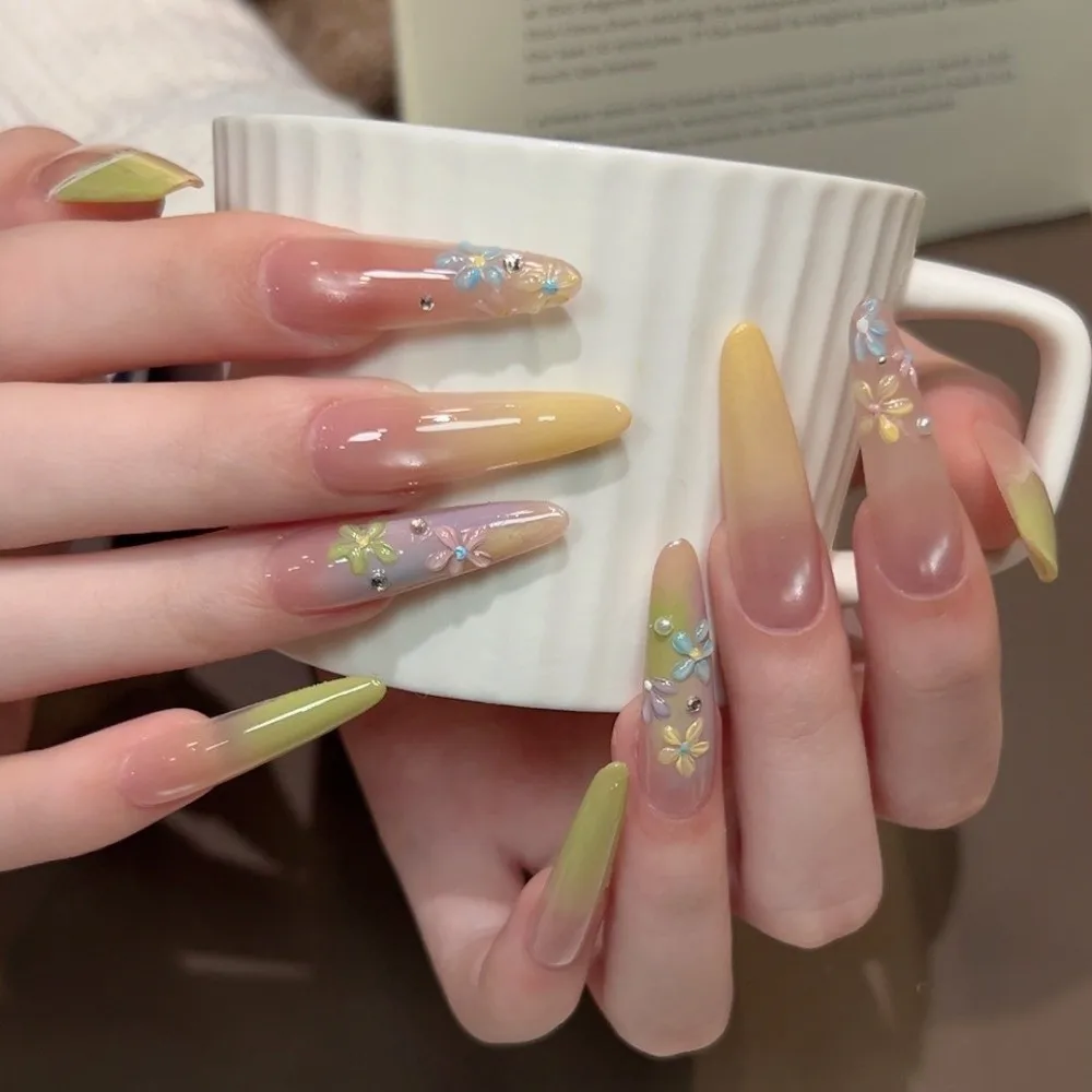 Mini 4-in-1 Pat Ombre Gel-Nagellack, 6 Farben, solider, leicht aufzutragender Farbverlaufsgel, französische Maniküre, Nagellacke, Farbgel für Nagelkunst, für Damen – Detail 9