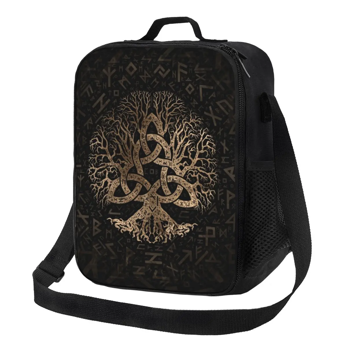 Tree Of Life Thermal Insulated Lunch Bag Viking Norse Yggdrasil Portable Lunch Container for Travel Multifunction Bento Food Box