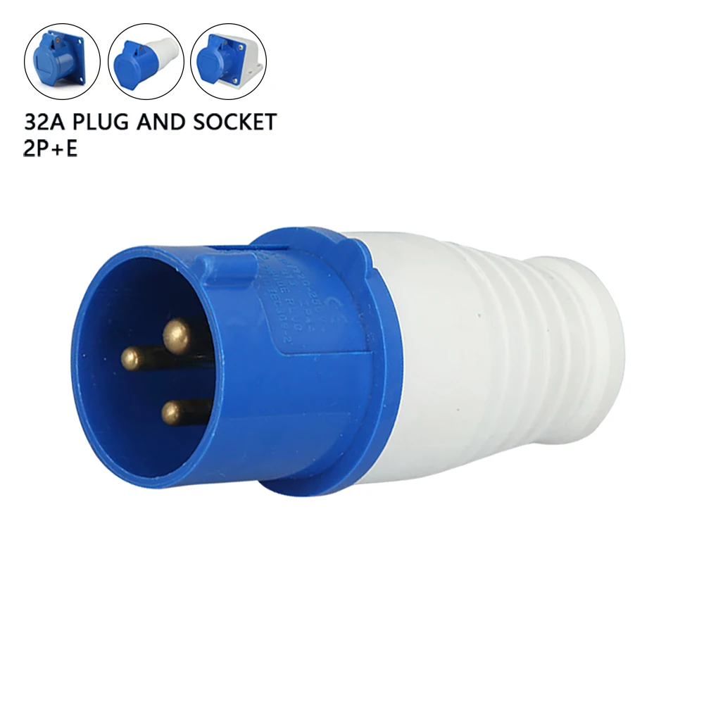 

IP44 32A 3Pin 2P+E Waterproof Connector Power Electrical Wire Connecting Industrial Male Female Plug Socket Electrical Equipment