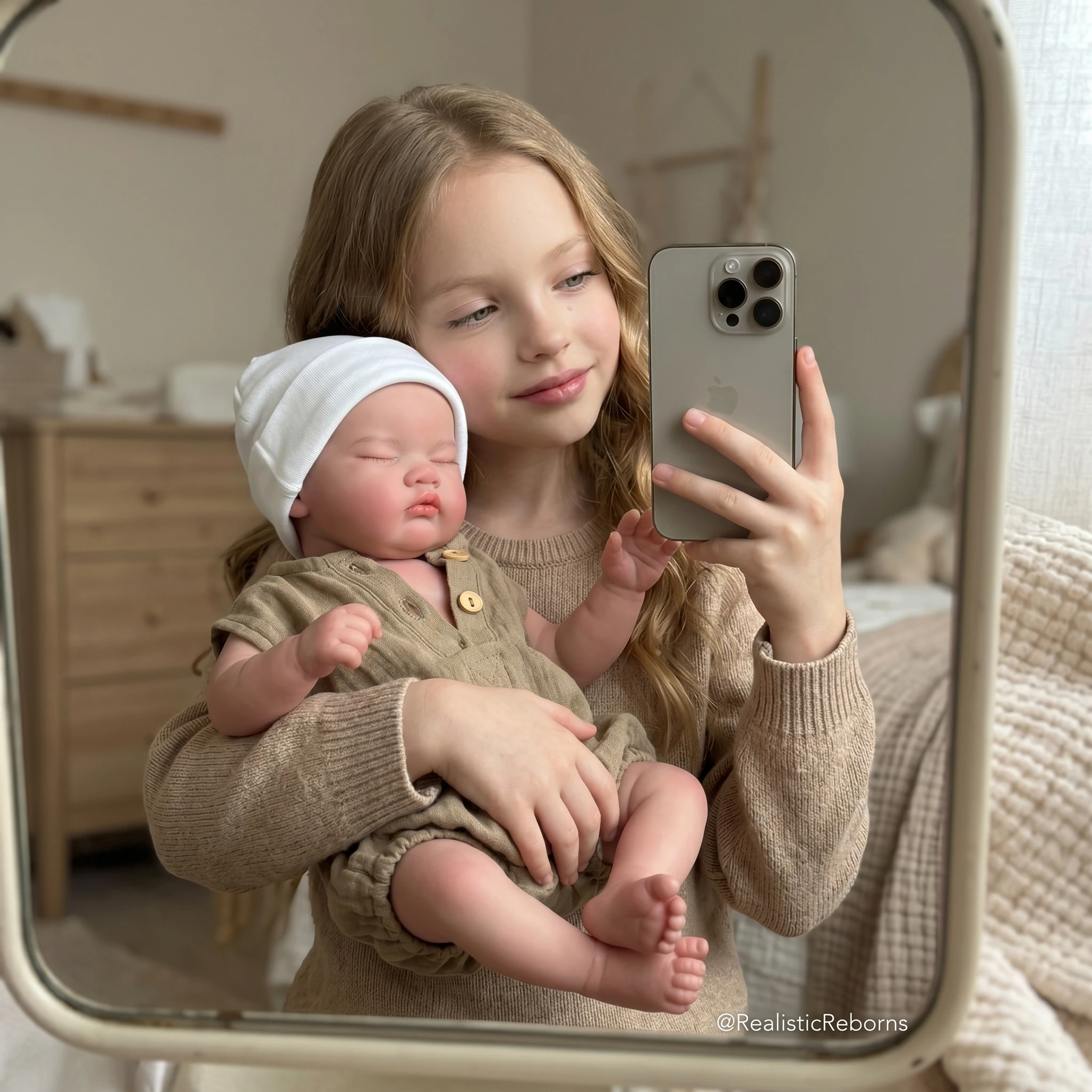 

18 Inch Lifelike Silicone Reborn Girl Doll Handmade Bebe Soft Touch Newborn Baby For Birthday Gifts