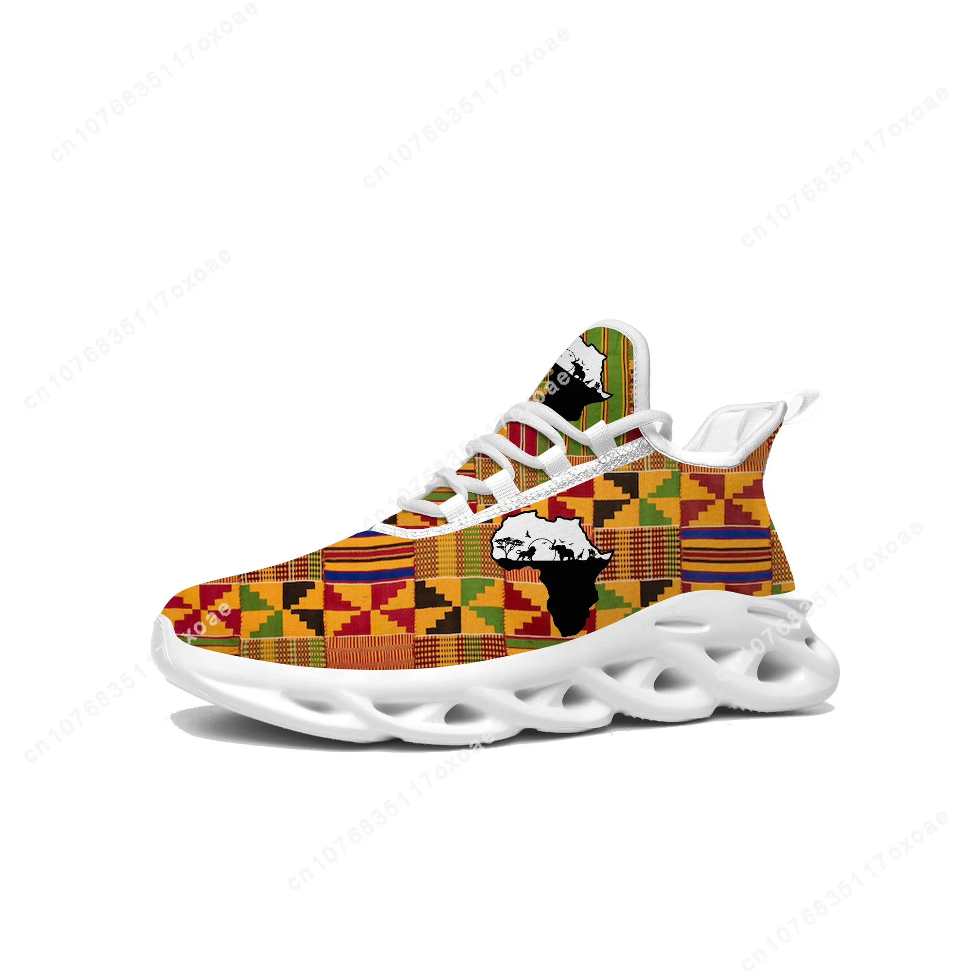 African Ethnic Culture Design Flats Sneakers Mens Womens Sports Shoes High Quality Sneaker Lace Up Mesh Footwear custom Shoe