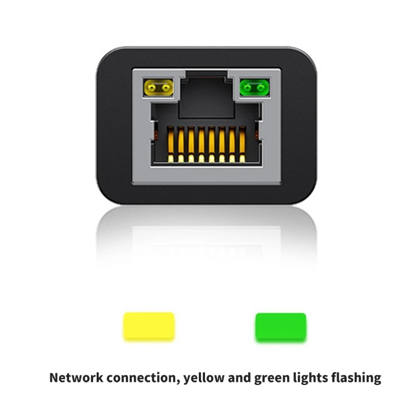 Adaptador USB C para Ethernet Gigabit RJ45 para tipo C Ethernet LAN Adaptador