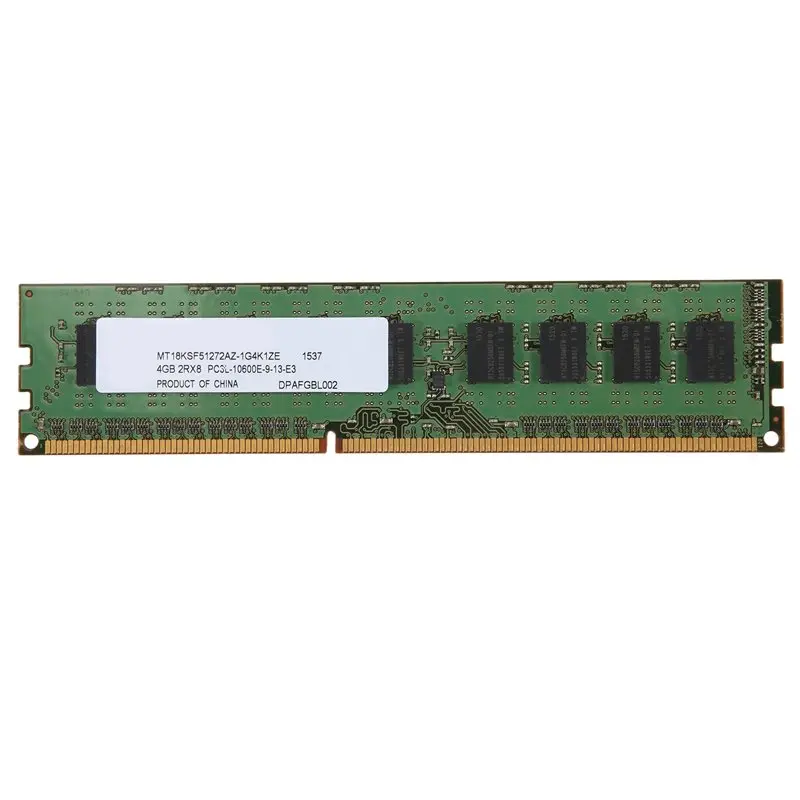 Leading-4GB 2RX8 PC3-10600E 1.5V DDR3 1333Mhz ECC Memory RAM Unbuffered For Server Workstation(4G)