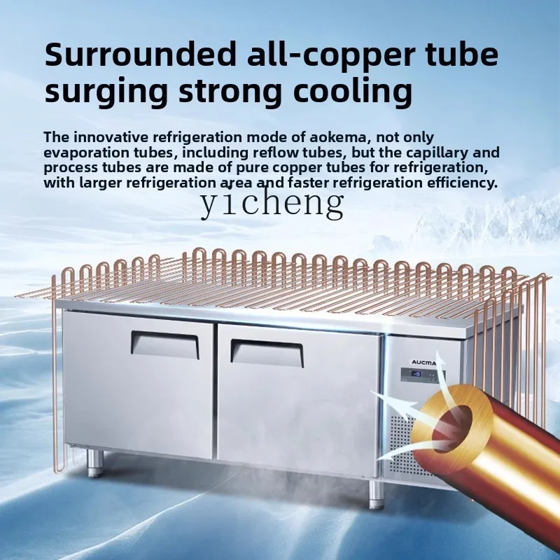 

ZZ Level 2 Energy Efficiency All-Copper Tube Refrigeration Workbench Freezer Cold Storage Operation Table Refrigerator